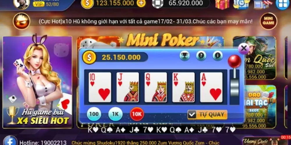 Mini Poker Iwin68 - Khám Phá Chiến Lược Đỉnh Cao 1 1. Đa dạng trò chơi